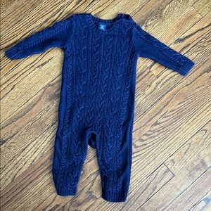 Baby Gap Navy Cable Knit Onesie